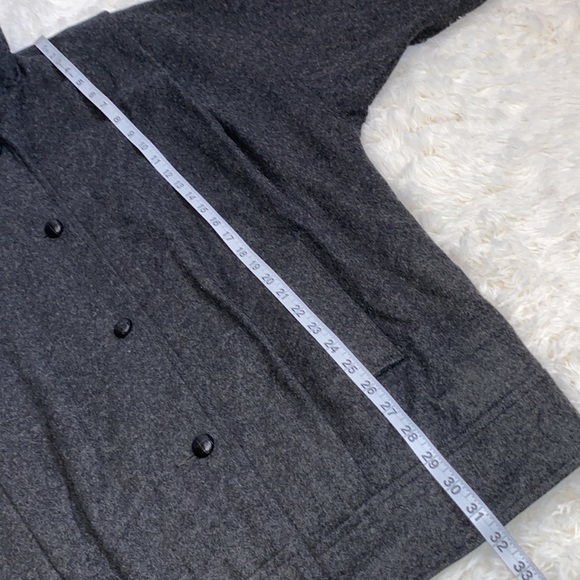 j.gallery Coat Size 13/14 Charcoal Gray 70% Wool/ Flannel Inside. - Picture 9 of 13